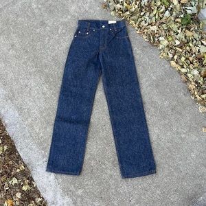 Rare Deadstock Vintage Levis 501 Dark Wash Jeans 24 x 28